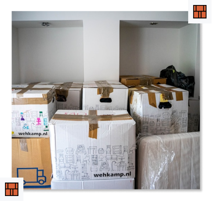 movers moving a bed frame