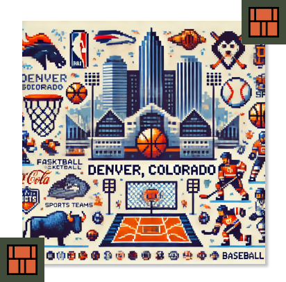 8Bit mountains image