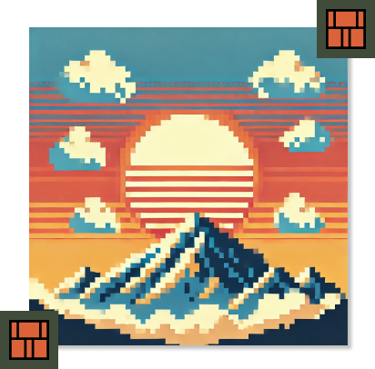 8Bit garden of the gods image